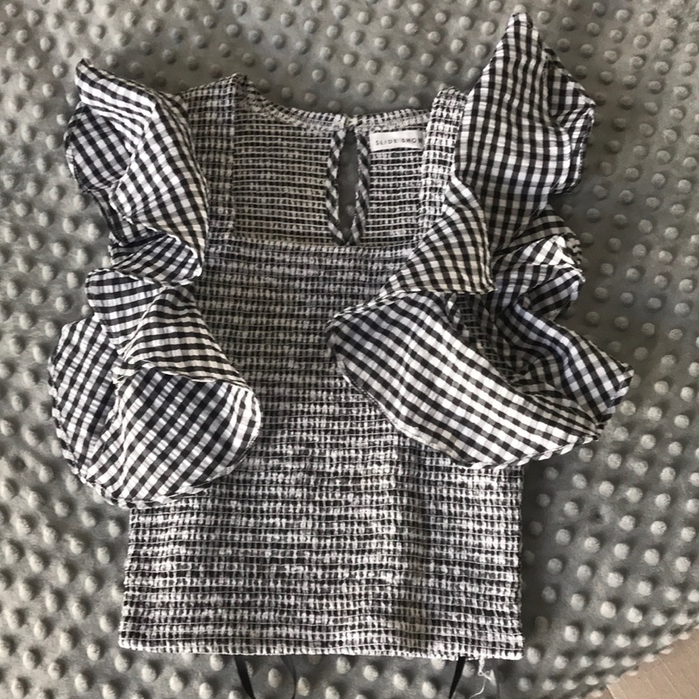 Mura Gingham Crop Top